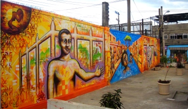 Youth mural in the City of God