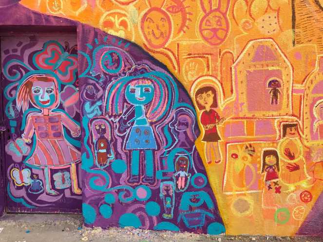 Children's art! Detail from Amman mural