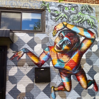 Brooklyn, NY 2015: "The Marionette" in Bushwick was Joel's contribution to the Brooklyn is the Future event