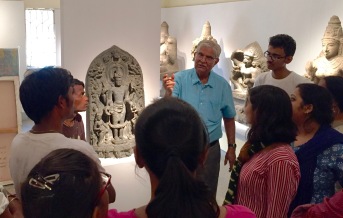 We took advantage of being at the Birla Academy by learning about the exhibited work