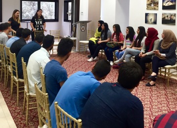 East Jerusalem youth workshop with Palestinian youth